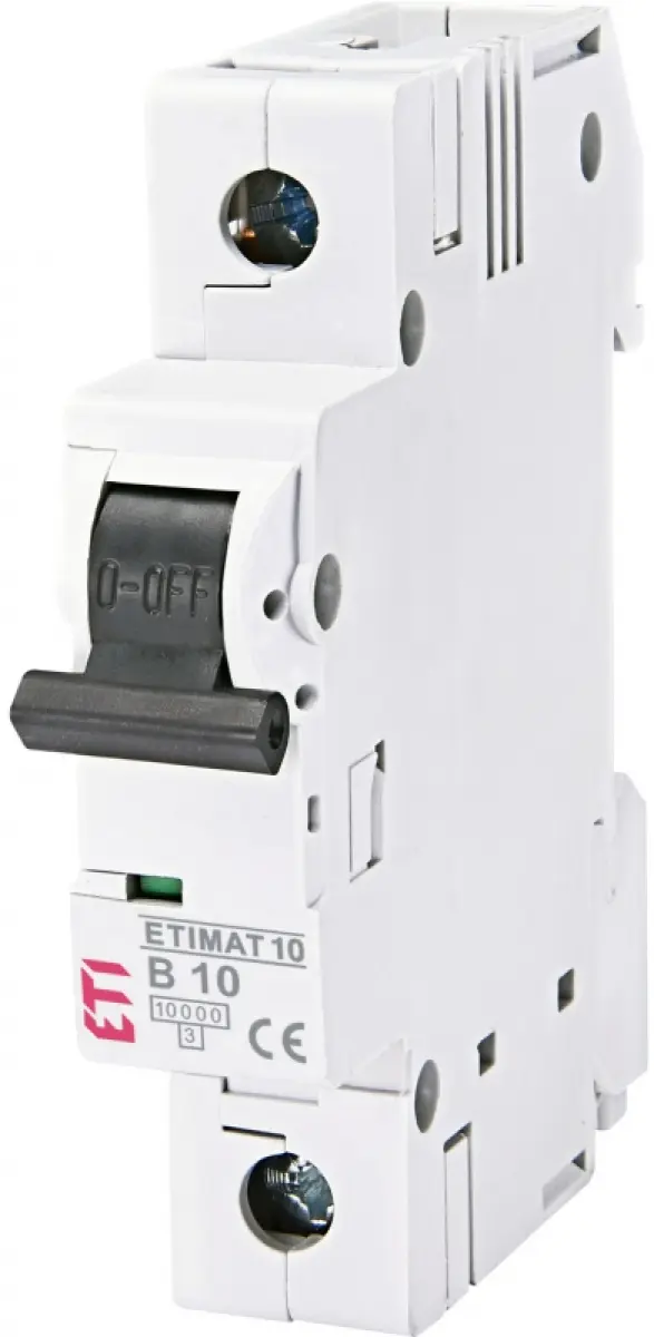 Wyłącznik nadprądowy ETIMAT 10 1p B10 002121714 ETI002121714 5904722937802 Cabur