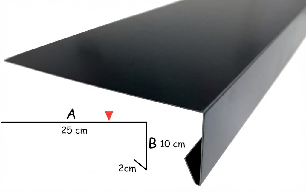 Profil balkonowy okapowy aluminiowy AVZ AVZ-PROFIL-001-R1EJ9 90640373103469 Profile balkonowe AVZ